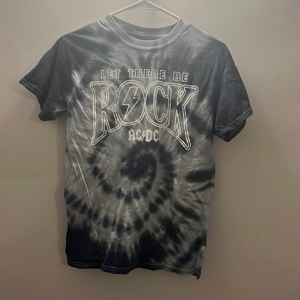 ADCD “let there be rock” tye-die cotton t-shirt